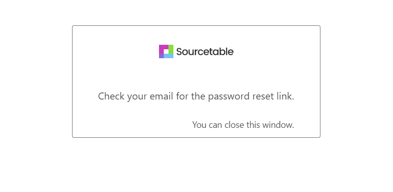 check email for password