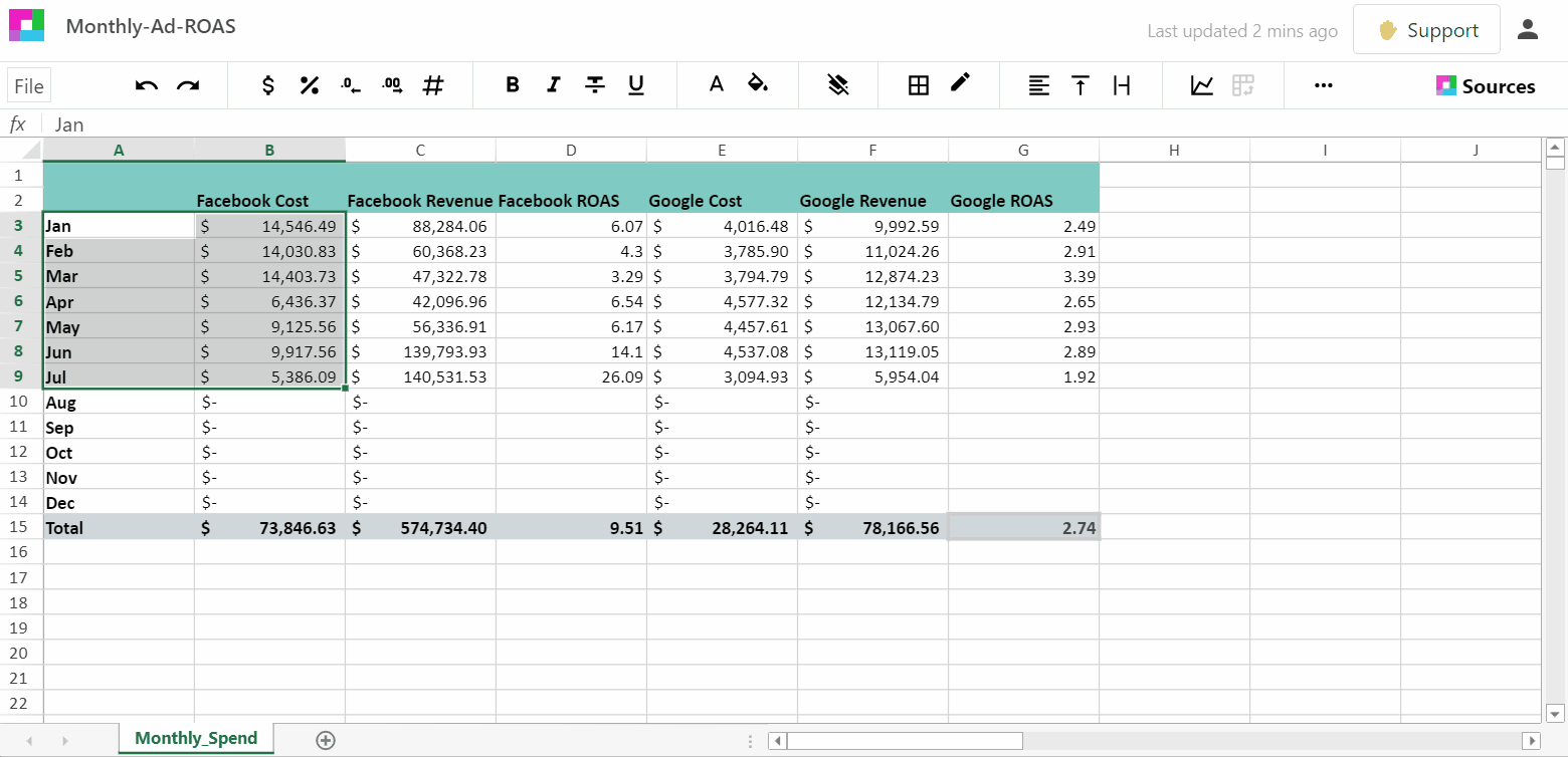 Sourcetable Docs Sheets