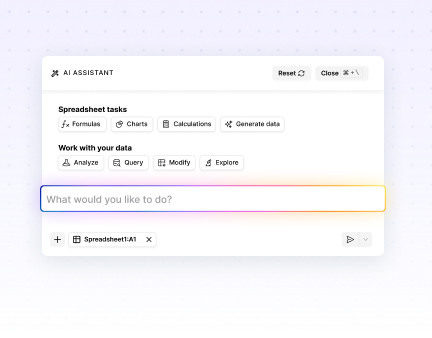 Spreadsheet AI