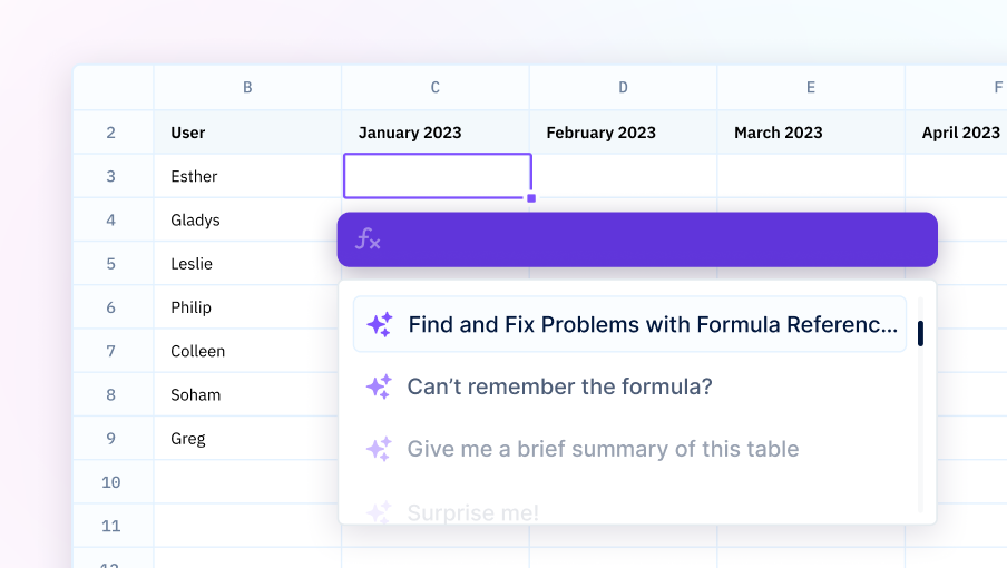 Magic inside a spreadsheet